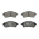 Set placute frana fata TRW MOTO pentru TOYOTA CELICA, COROLLA, COROLLA/KOMBI, PICNIC 1.4-2.0D 11.93-01.02, inaltime 53.0 mm, latime 133.2 mm, grosime 17.5 mm