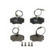 Set placute frana fata TRW MOTO cu suplimente suruburi ghidare etrier CITROEN ZX PEUGEOT 306 405 I II 1.8D-2.0 06.87-04.02