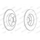 Disc frana FERODO set 2 buc spate dreapta/stanga NISSAN ALMERA TINO PRIMERA 1.6-2.2D 06.96 diametru exterior 278.0 mm inaltime 45.0 mm grosime 10.0 mm