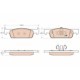 Set placute frana fata TRW MOTO pentru DACIA LOGAN II, LOGAN MCV II, SANDERO, RENAULT CLIO IV, dimensiuni 42.0 mm x 140.2 mm x 18.0 mm