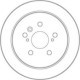 Disc frana TRW MOTO Spate Dreapta/Stanga LEXUS RX TOYOTA HARRIER HIGHLANDER 288.0 mm 69.4 mm 10.0 mm 5 gauri 62.0 mm