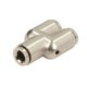 Cap de cuplare PNEUMATICS montare TEKALAN conector Y trei cai metal 1buc