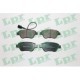 Set placute frana fata LPR pentru FIAT 500, 500 C, DOBLO, GRANDE PUNTO, LANCIA MUSA, dimensiuni 53.3mm x 122.8mm x 17.8mm