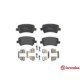 Set placute frana spate BREMBO pentru VOLVO S60 II, S80 II, V60 I, V70 III, XC70 II, FORD GALAXY II, S-MAX, LAND ROVER FREELANDER 2