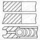Set segmenti piston GOETZE 73 (STD) 1,5-1,5-3 pentru MINI R50 R53 SUBARU TREZIA TOYOTA AURIS COROLLA IQ URBAN CRUISER VERSO S YARIS 1.4D