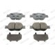 Set placute frana fata FERODO pentru TOYOTA ALLION I, BREVIS, CALDINA, CELICA, COROLLA, COROLLA VERSO, MARK II IX, MARK X I, MARK X II, OPA, PREMIO, PROGRES, VEROSSA 1.3-3.0 10.97-