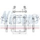 Intercooler compresor NISSENS DAF XF 105 MX300/MX340/MX375 10.05 552mm x 846mm x 50mm