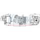 Radiator ulei motor NISSENS cu carcasă plastică, dimensiuni 119mm x 80mm x 52mm, compatibil AUDI, SEAT, SKODA