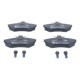 Set placute frana fata ATE cu suruburi etrier SEAT AROSA CORDOBA IBIZA II INCA TOLEDO I 69.5mm x 119.1mm x 16.0mm