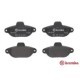 Set placute frana fata BREMBO pentru FIAT CINQUECENTO, PANDA, PUNTO, SEICENTO, LANCIA Y, ZASTAVA 10, dimensiuni 55mm x 115mm x 17mm