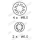 Set saboti frana FERODO CITROEN AX BX SAXO XSARA OPEL KADETT E PEUGEOT 106 205 309 Diametru 180 mm Latime 32 mm Grosime 4.5 mm