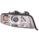 Far HELLA Lampa frontala Dreapta halogen H7/H7/PY21W/W5W electric cu motor cromat semnalizator alb AUDI A6 C5 ALLROAD C5 -01.05