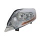 Far DEPO Lampa frontala Stanga H7/H7 electric cu motor cromat galben pentru FORD KUGA I