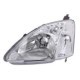Far DEPO Lampa frontala Stanga H4 electric cu motor cromat transparent pentru HONDA CIVIC VII -12.03