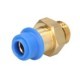 Cap de cuplare PNEUMATICS montare TEKALAN drept M14x1,5 8mm metal 1buc
