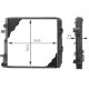 Radiator racire motor MAHLE pentru MERCEDES ATEGO, ATEGO 2 OM900.911-OM925.920, dimensiuni 569.0 mm x 560.0 mm x 33.0 mm