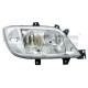 Far TYC Lampa frontala Dreapta H3/H7 electric fara motoras cromat pentru MERCEDES SPRINTER 2-T 3-T 4-T -05.06