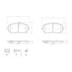 Set placute frana fata BREMBO cu tampon de amortizare pentru MERCEDES A (V177), A (W177), B SPORTS TOURER (W247), CLA (C118)