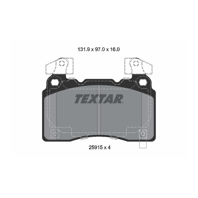 Set placute frana,frana disc TEXTAR