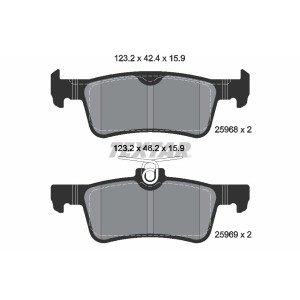 Set placute frana,frana disc TEXTAR