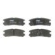 Set placute frana spate TRW MOTO pentru CHRYSLER SEBRING, MITSUBISHI ECLIPSE, GALANT, MAGNA, dimensiuni 41.0mm x 107.8mm x 15.5mm