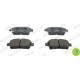 Set placute frana fata FERODO pentru GREAT WALL C50, FLORID, VOLEEX C20R, TOYOTA COROLLA, PRIUS, YARIS, dimensiuni 116.5mm x 16.5mm