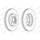 Disc frana FERODO set 2 buc Fata Dreapta/Stanga 288.0 mm 55.3 mm 25.0 mm pentru FORD GALAXY I, SEAT ALHAMBRA, VW SHARAN