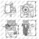 Radiator ulei motor NRF cu carcasă filtru ulei pentru AUDI, MAN TGE, SEAT, SKODA, dimensiuni 185 mm lățime, 52 mm grosime