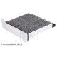 Filtru aer habitaclu carbon activat BLUE PRINT pentru MITSUBISHI GRANDIS, L200, L200/TRITON, LANCER CARGO/KOMBI, LANCER VII, OUTLANDER I, PAJERO SPORT II 73x231x231 mm