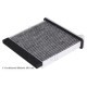 Filtru aer habitaclu carbon activat BLUE PRINT pentru MITSUBISHI GRANDIS, L200, L200/TRITON, LANCER CARGO/KOMBI, LANCER VII, OUTLANDER I, PAJERO SPORT II 73x231x231 mm