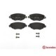 Set placute frana fata BREMBO pentru FORD MONDEO III, JAGUAR X-TYPE I, inaltime 61.0 mm, latime 149.0 mm, grosime 18.0 mm