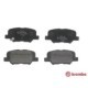 Set placute frana spate BREMBO pentru CITROEN C4 AIRCROSS, MAZDA 6, MITSUBISHI ASX, PEUGEOT 4008, dimensiuni 44.0mm x 101.0mm x 14.0mm