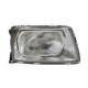 Far DEPO Lampa frontala Dreapta H4 manual fara motoras cromat AUDI 100 C3 200 C3 01.82-12.90