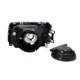 Far DEPO Lampa frontala Dreapta H4 manual fara motoras cromat AUDI 100 C3 200 C3 01.82-12.90