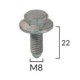 Clema tapiţerie ROMIX pentru AUDI A3, SEAT ALHAMBRA, ALTEA, LEON, VW CADDY III, dimensiuni 20mm x 13mm x 22mm, 5 buc