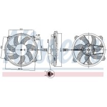 Ventilator, radiator NISSENS