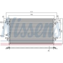 Condensator, climatizare NISSENS
