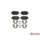 Set placute frana spate BREMBO pentru FORD FOCUS II, GALAXY II, GALAXY MK II, KUGA I, MONDEO IV, S-MAX 1.6-2.5 10.05-06.15 43.0 mm x 95.0 mm x 16.0 mm