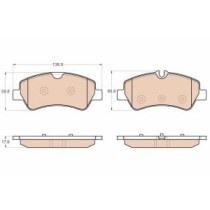 Set placute frana,frana disc TRW MOTO
