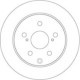 Disc frana TRW MOTO Spate Dreapta/Stanga TOYOTA MARK X ZIO I RAV 4 III RAV 4 IV 281.0 mm 55.0 mm 12.0 mm 62.0 mm 5 gauri