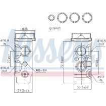 Supapa expansiune, clima NISSENS