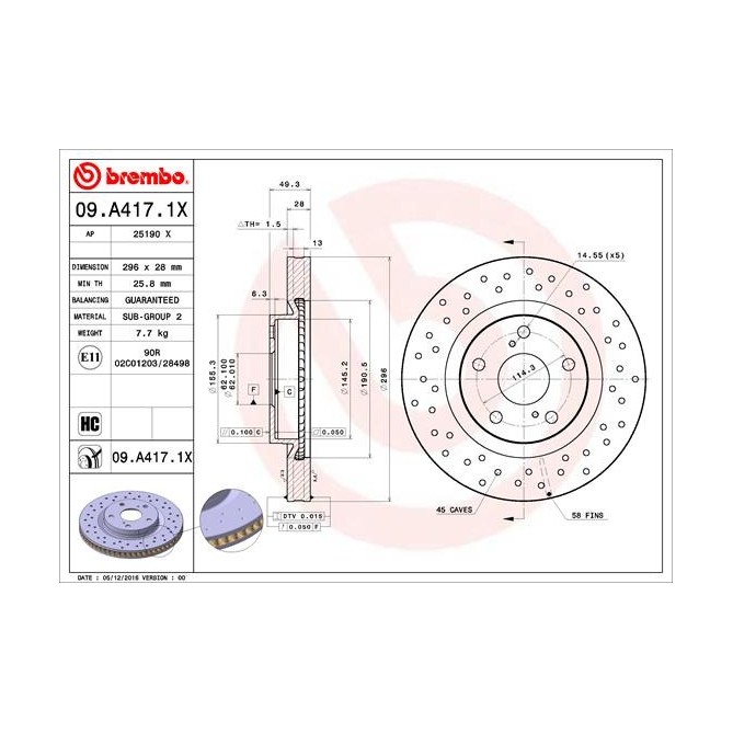 Disc frana BREMBO