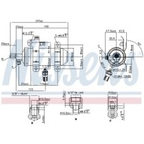 Uscator,aer conditionat NISSENS