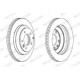 Disc frana FERODO set discuri frana 2 buc Spate Dreapta/Stanga AUDI Q7 PORSCHE CAYENNE VW TOUAREG 330.0 mm 73.7 mm 28.0 mm