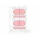 Set placute frana spate TRW MOTO pentru CITROEN BX 1.1-1.9D 09.82-12.94, inaltime 54.7 mm, latime 105.0 mm, grosime 18.0 mm