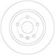 Disc frana TRW MOTO Spate Dreapta/Stanga CHEVROLET AVEO CRUZE TRAX OPEL ASTRA J MOKKA 268.0 mm 45.1 mm 12.0 mm 5 gauri