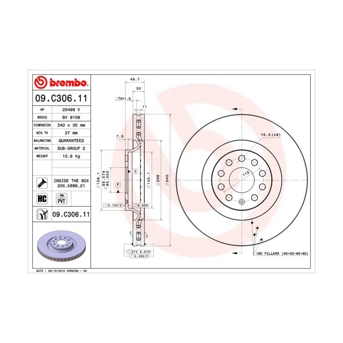 Disc frana BREMBO
