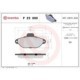 Set placute frana fata BREMBO pentru FIAT PANDA, PUNTO, SEICENTO, LANCIA Y, ZASTAVA 10, dimensiuni 55.0 mm x 115.0 mm x 17.0 mm