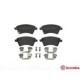 Set placute frana fata BREMBO pentru FIAT SEDICI, SUZUKI SX4 1.5-2.0D, inaltime 57 mm, latime 132 mm, grosime 16 mm