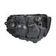 Far DEPO Lampa frontala Dreapta H4 P21W PY21W W5W electric cu motor negru pentru VW MULTIVAN T6 TRANSPORTER T6 CARAVELLE T6
